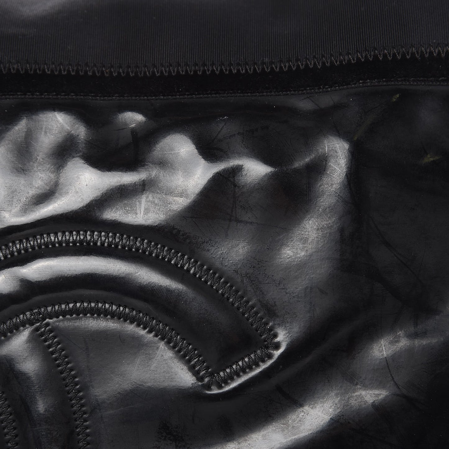 Vinyl Spirit Drawstring Tote Black
