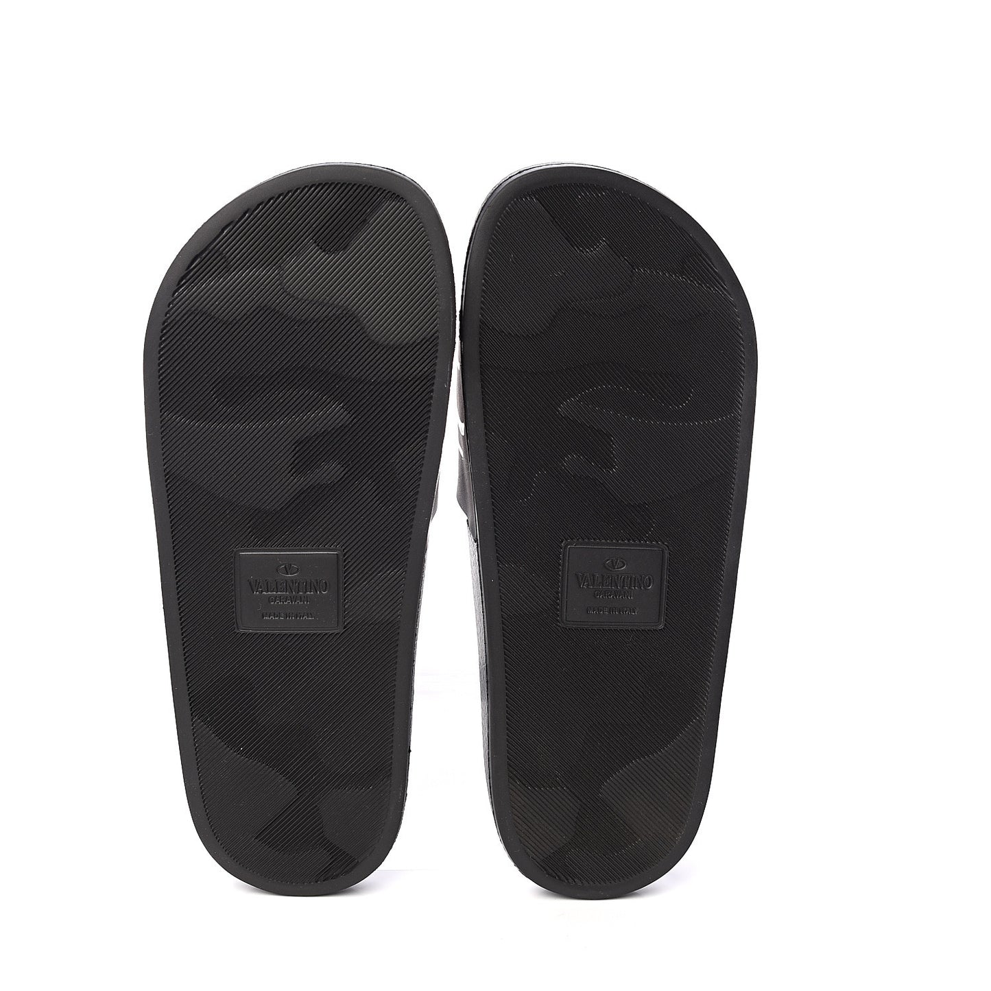Rubber Lipstick Slide Sandals 38 Black