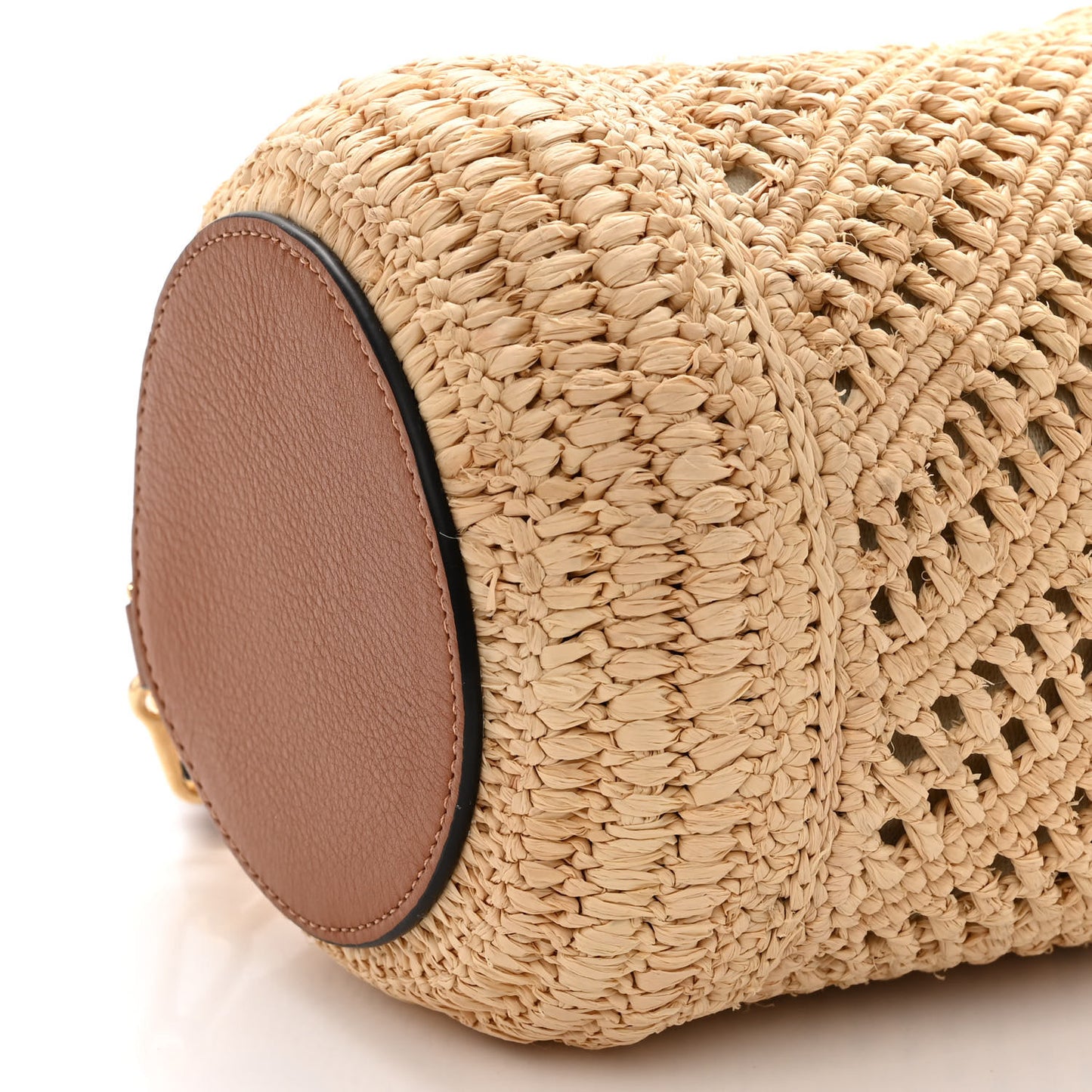 Raffia Paula's Ibiza Bracelet Pouch Natural Brown