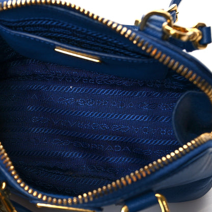 Prada Saffiano Lux Mini Promenade Tote Azzurro 5 of 9