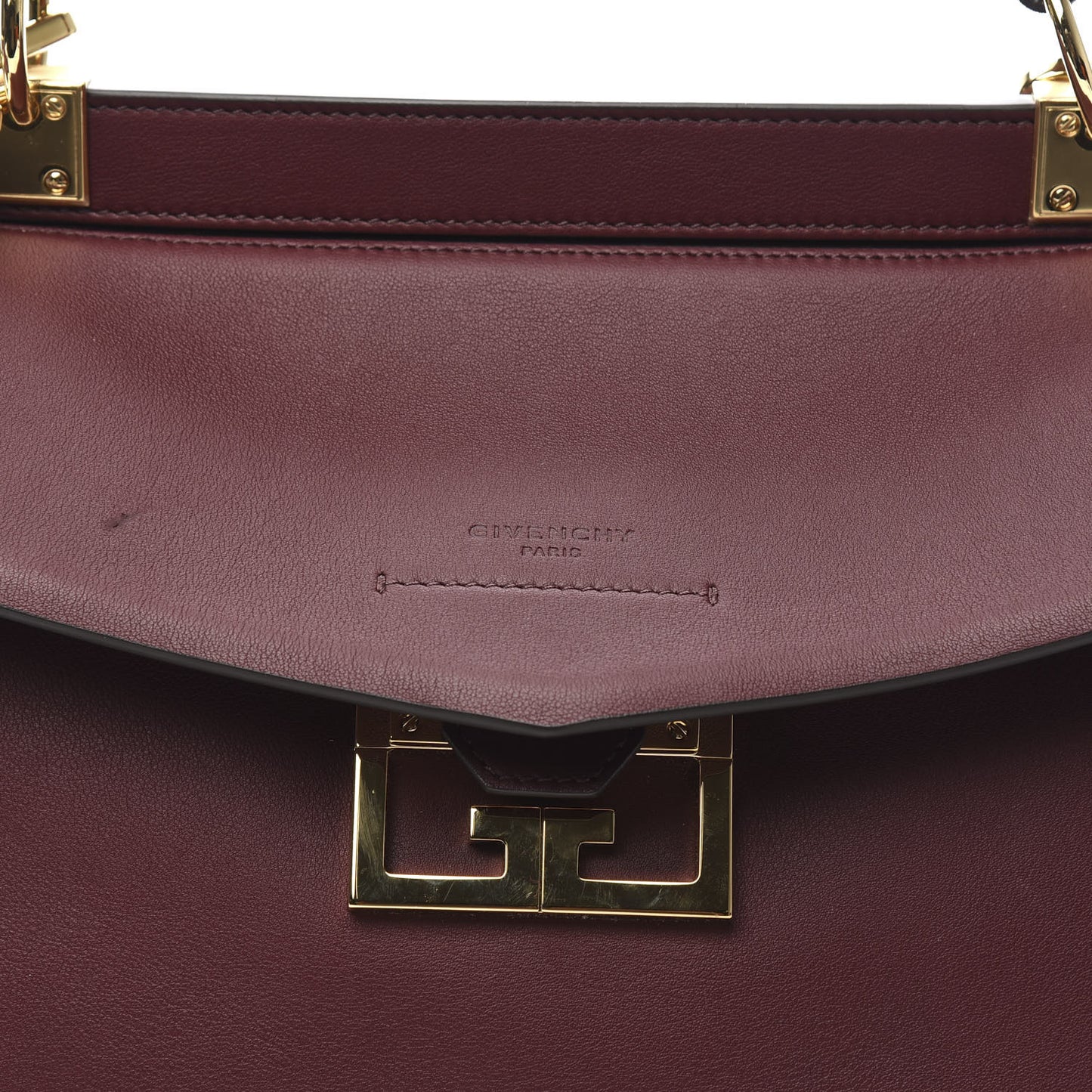 Calfskin Small Mystic Shoulder Bag Aubergine