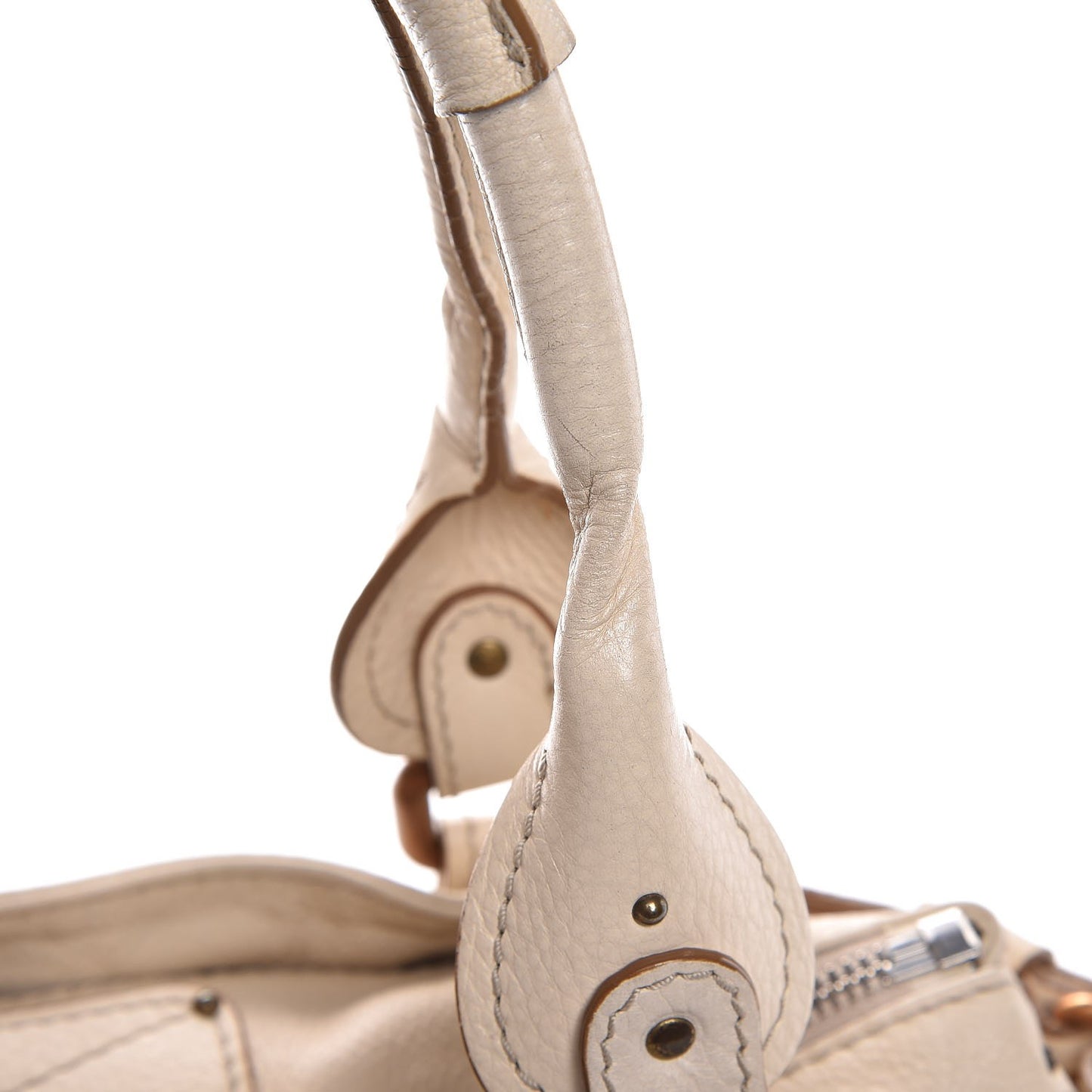 Calfskin Medium Paddington Satchel Beige