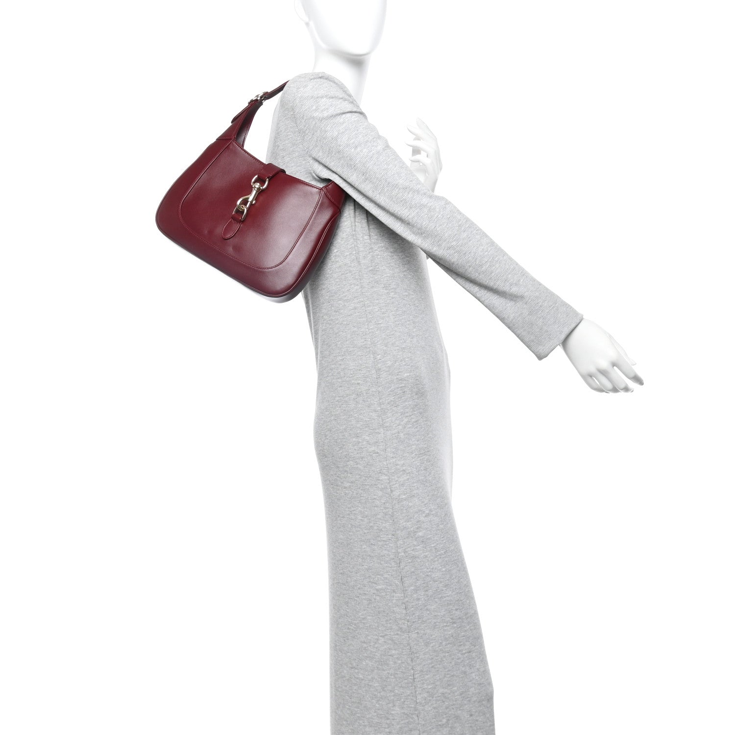 Gucci Calfskin Small Jackie Shoulder Bag Rosso Ancora 2 of 11
