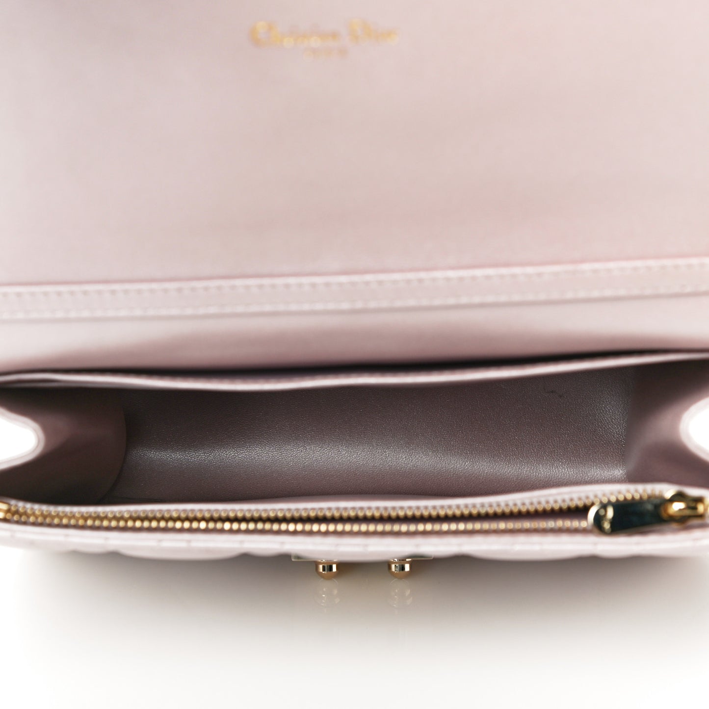 Pearly Lambskin Cannage Miss Dior Promenade Pouch Lotus