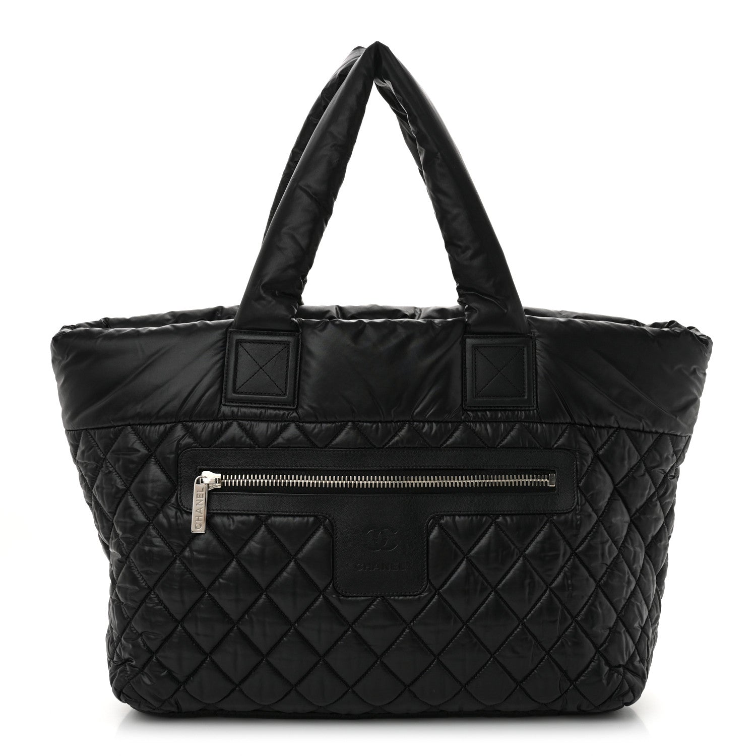 Chanel Nylon Quilted Large Coco Cocoon Tote Black 1 of 11
