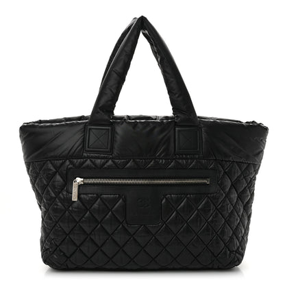 Chanel Nylon Quilted Large Coco Cocoon Tote Black 1 of 11