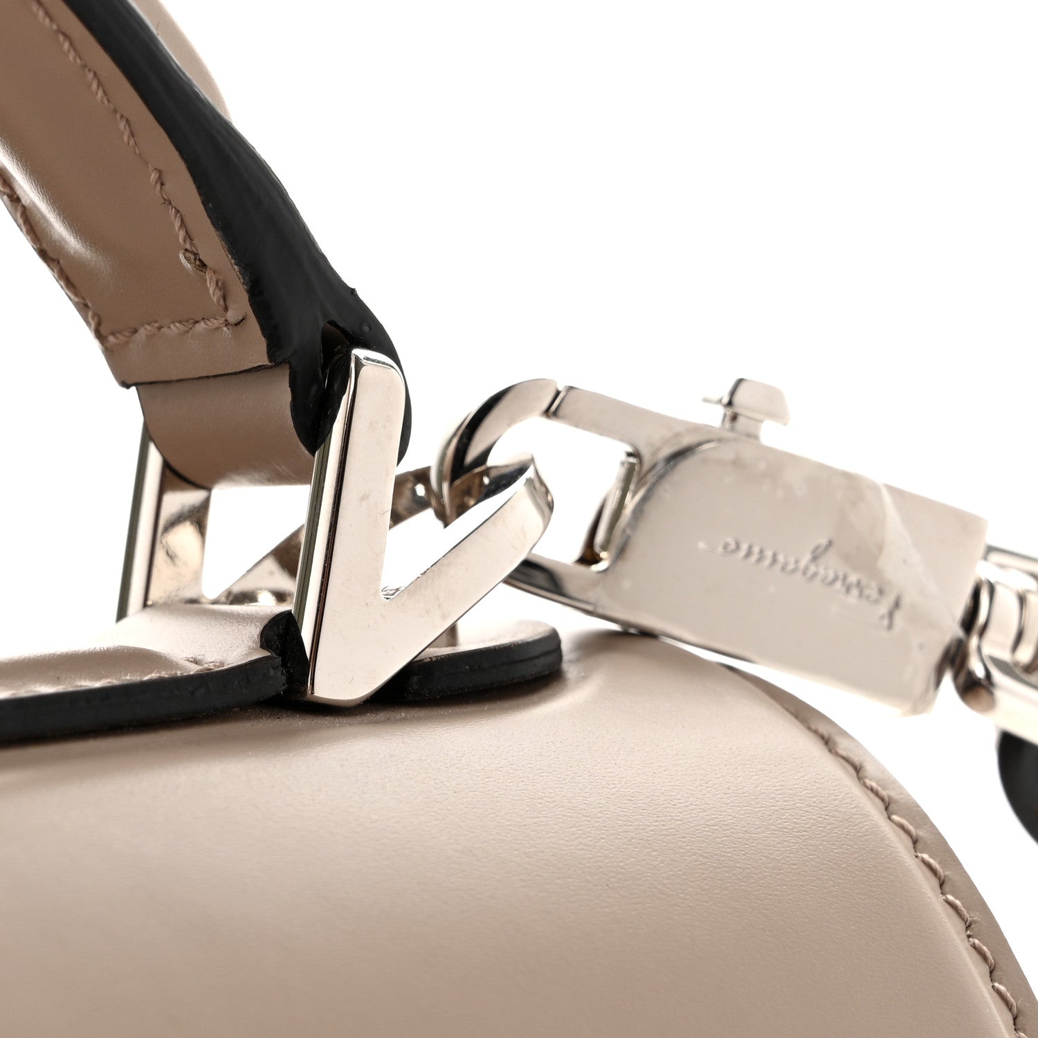 Salvatore Ferragamo Smooth Calfskin Mini Boxyz Grey 12 of 13