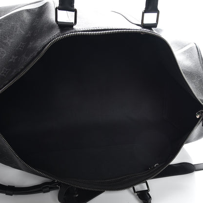 Louis Vuitton X FUJIWARA Monogram Eclipse Flash Fragment Keepall Bandouliere 55 5 of 7
