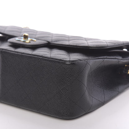 Chanel Caviar Quilted Jumbo Double Flap Black 9 of 10