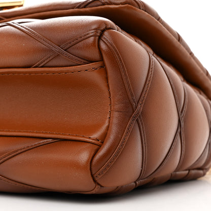 Louis Vuitton Lambskin Malletage Top Handle GO-14 MM Toast Tan 10 of 12