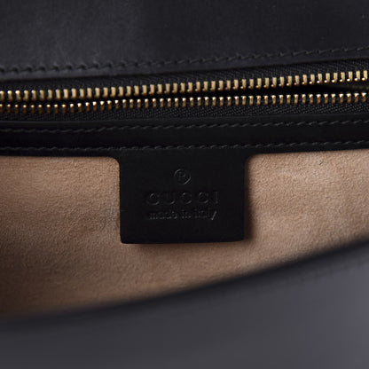 Gucci Calfskin Small Sylvie Shoulder Bag Black 9 of 11