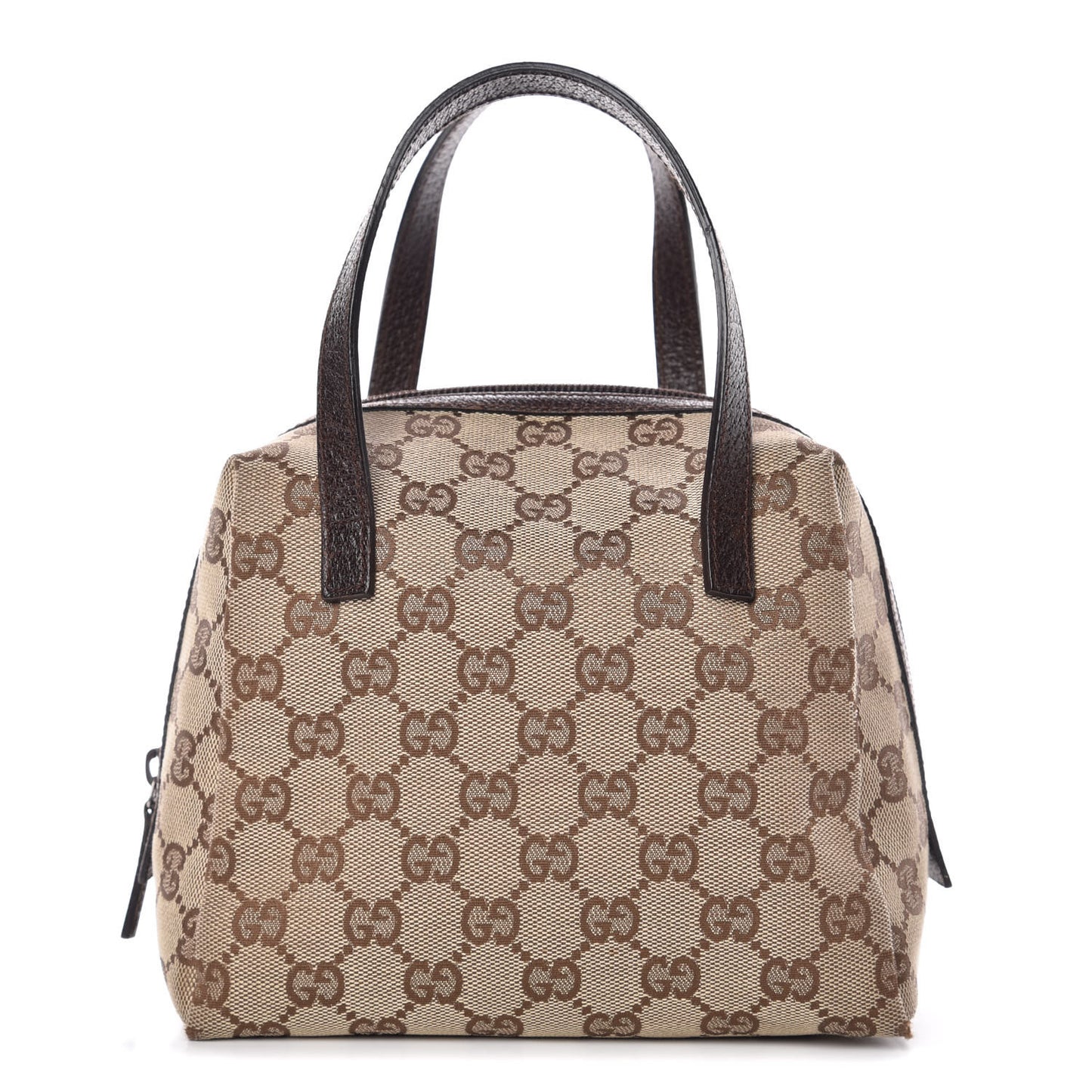 Monogram Calfskin Large Balthus Cosmetic Pouch Beige Ebony Cocoa