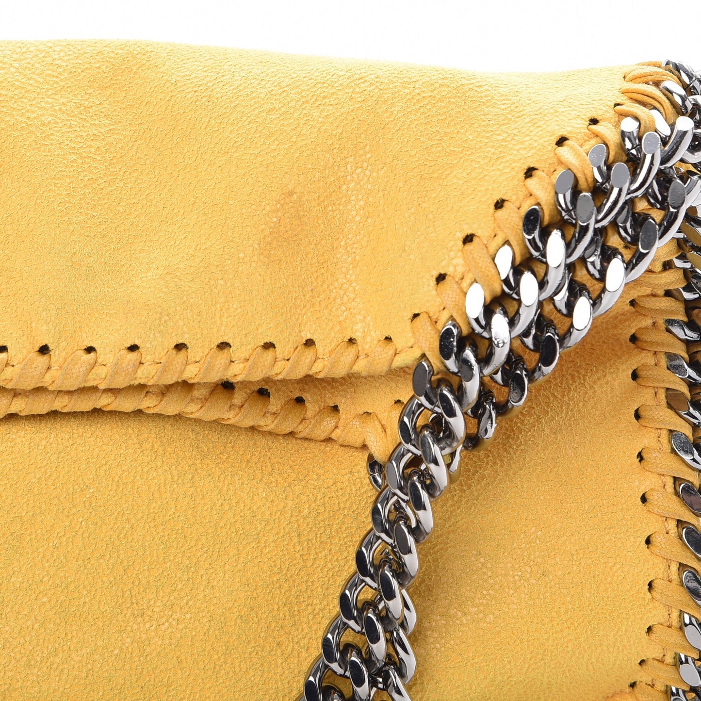 Shaggy Deer Falabella Mini Fold Over Tote Yellow