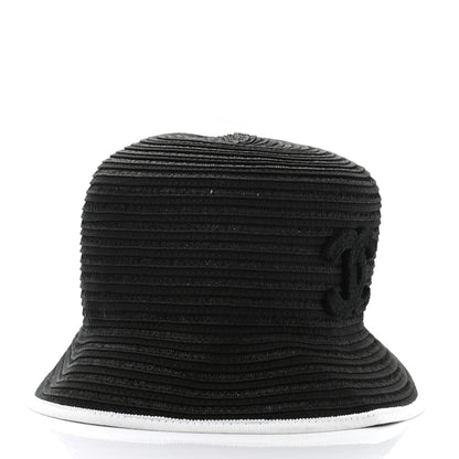 Chanel Cotton Viscose CC Bucket Hat S Black 3 of 10