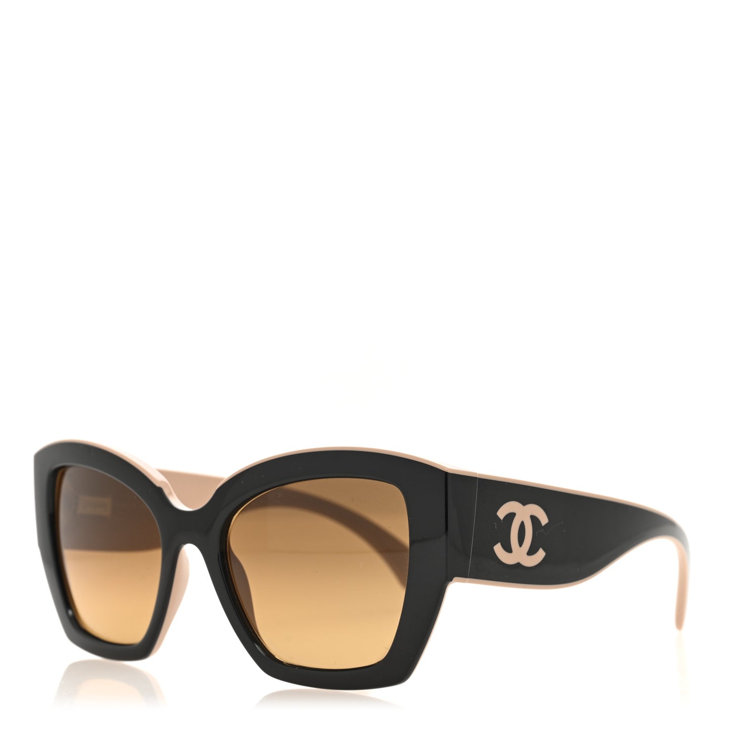 Nylon Butterfly Polarized Sunglasses 6058 Black Beige