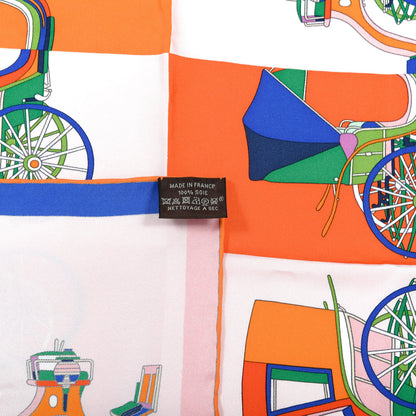 Hermes Silk Voitures Exquises Pocket Square 10 of 10