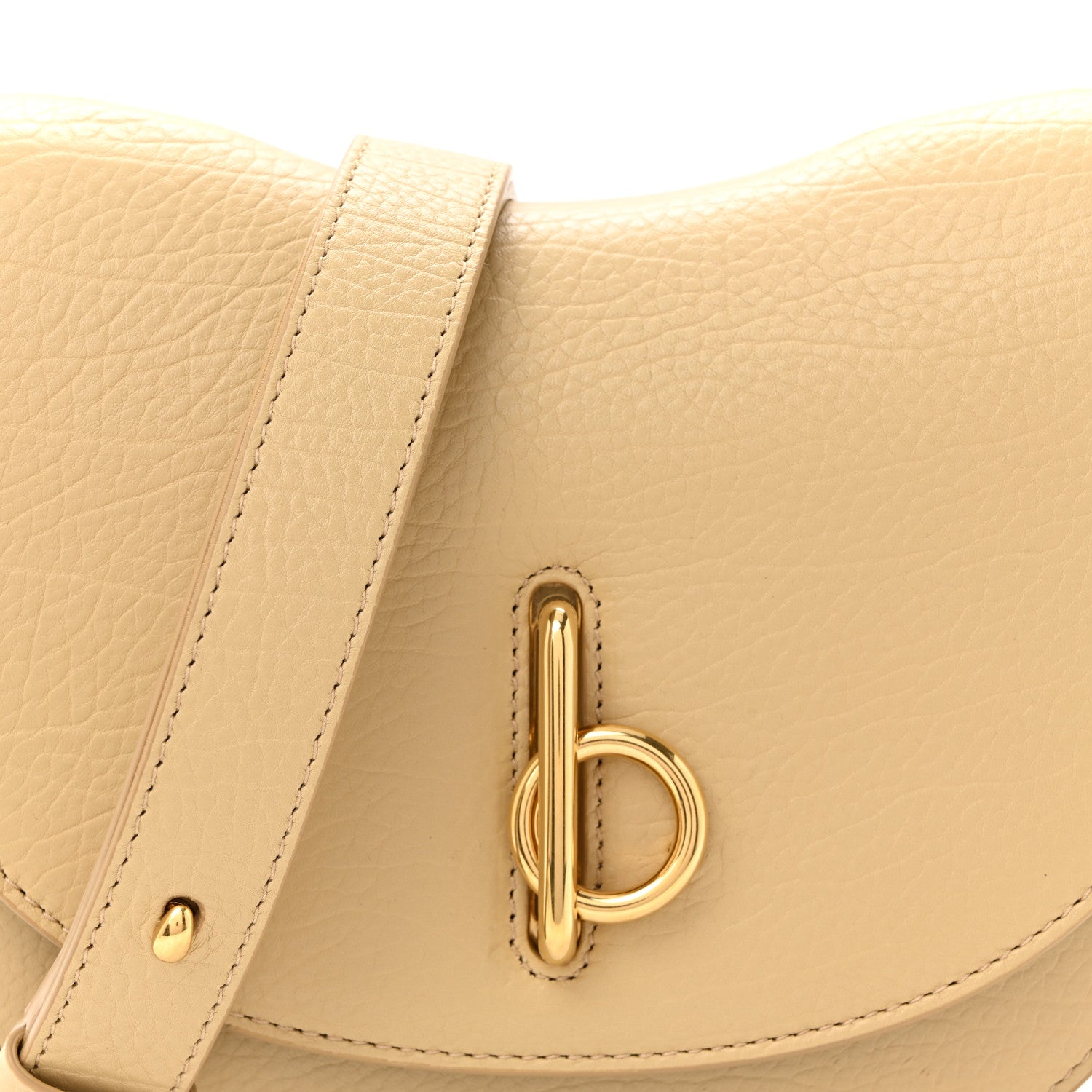 Burberry Calfskin Small Rocking Horse Crossbody Sand 7 of 9