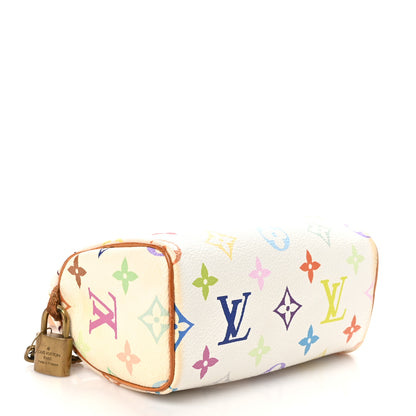 Louis Vuitton Monogram Multicolor Mini Sac HL Speedy White 4 of 9