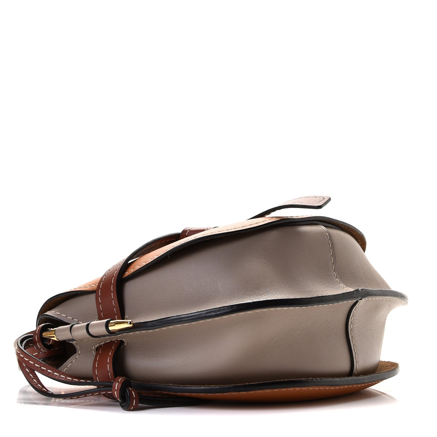 Loewe Grained Calfskin Small Gate Crossbody Bag Caramel 4 of 9