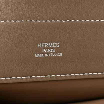 Hermes Milo Lambskin Swift Mini Aline Etoupe 6 of 11