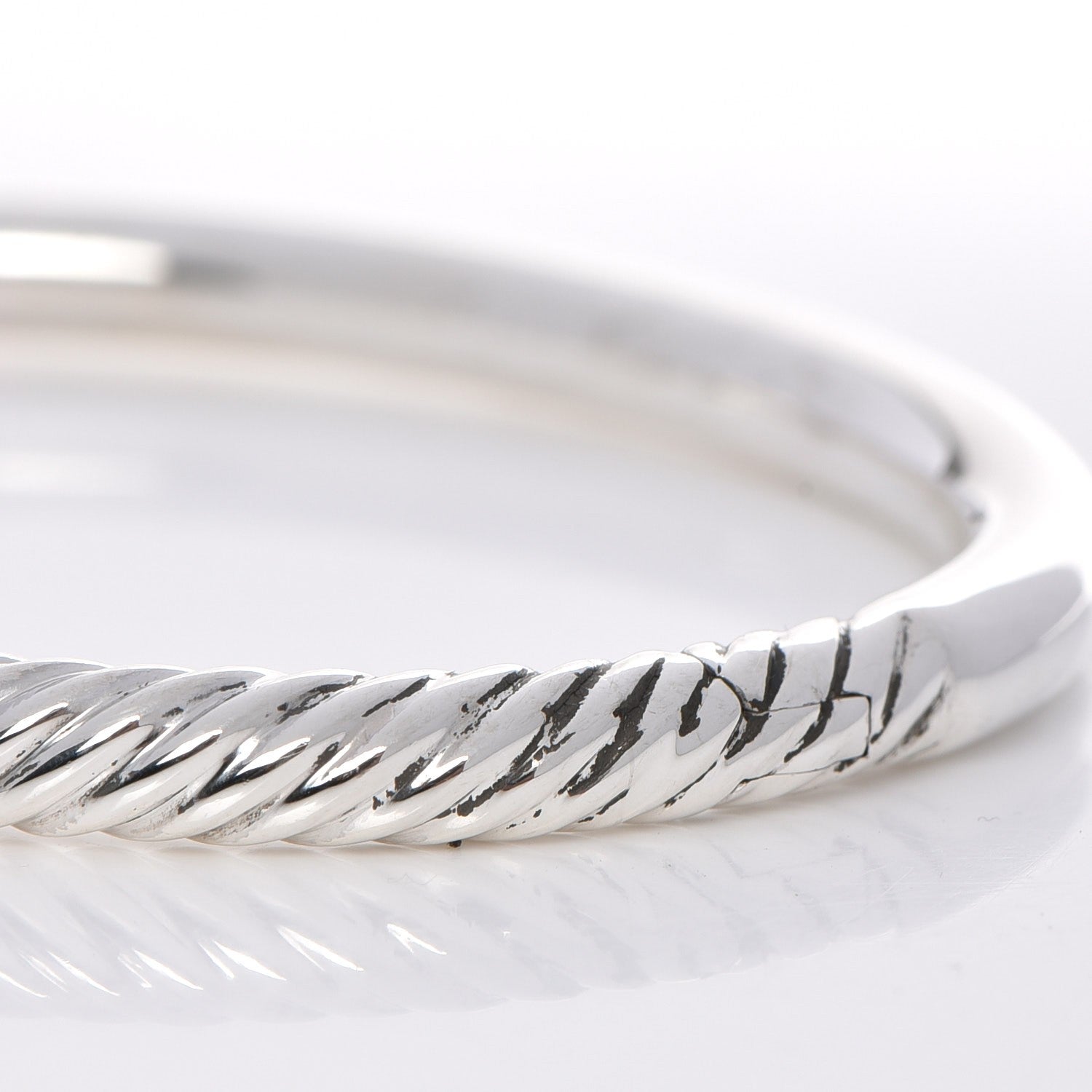 David Yurman Sterling Silver Narrow Cable Classics Bracelet 6 of 11