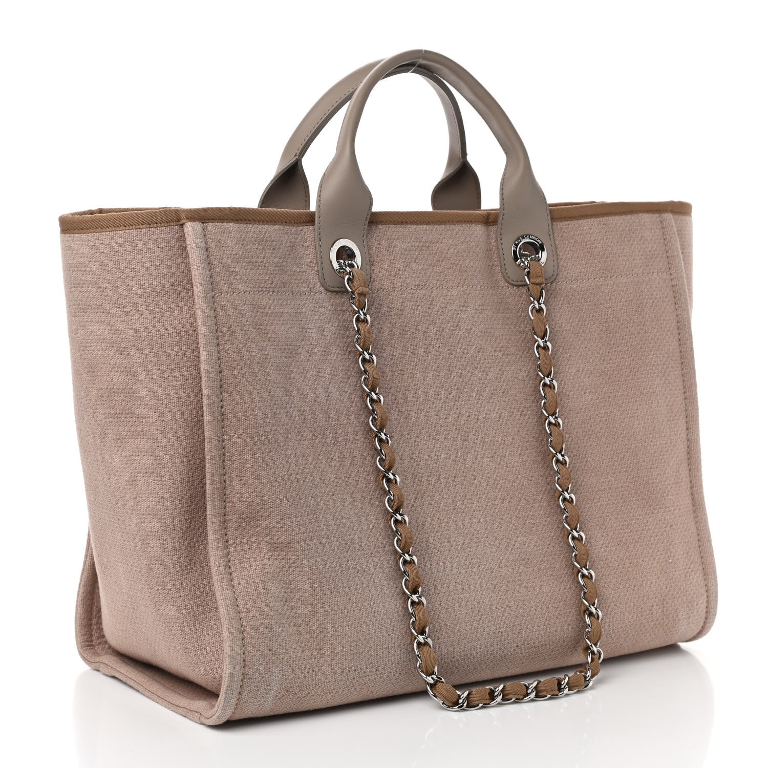 Chanel Canvas Medium Deauville Tote Ecru 4 of 11