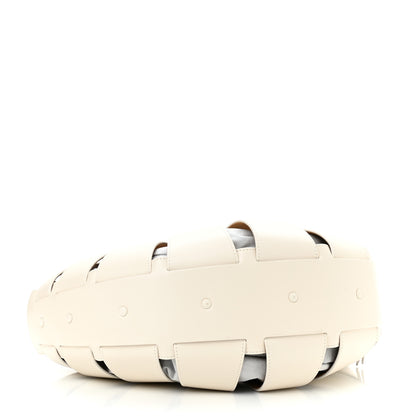Bottega Veneta French Calfskin Shell Bag White Frost 4 of 8