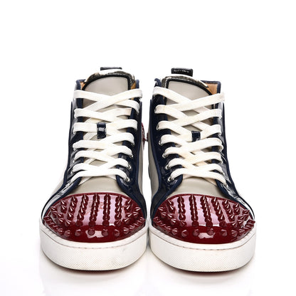 Christian Louboutin Calfskin Patent Spikes Flat Mens Sneakers 44 Multicolor 2 of 10