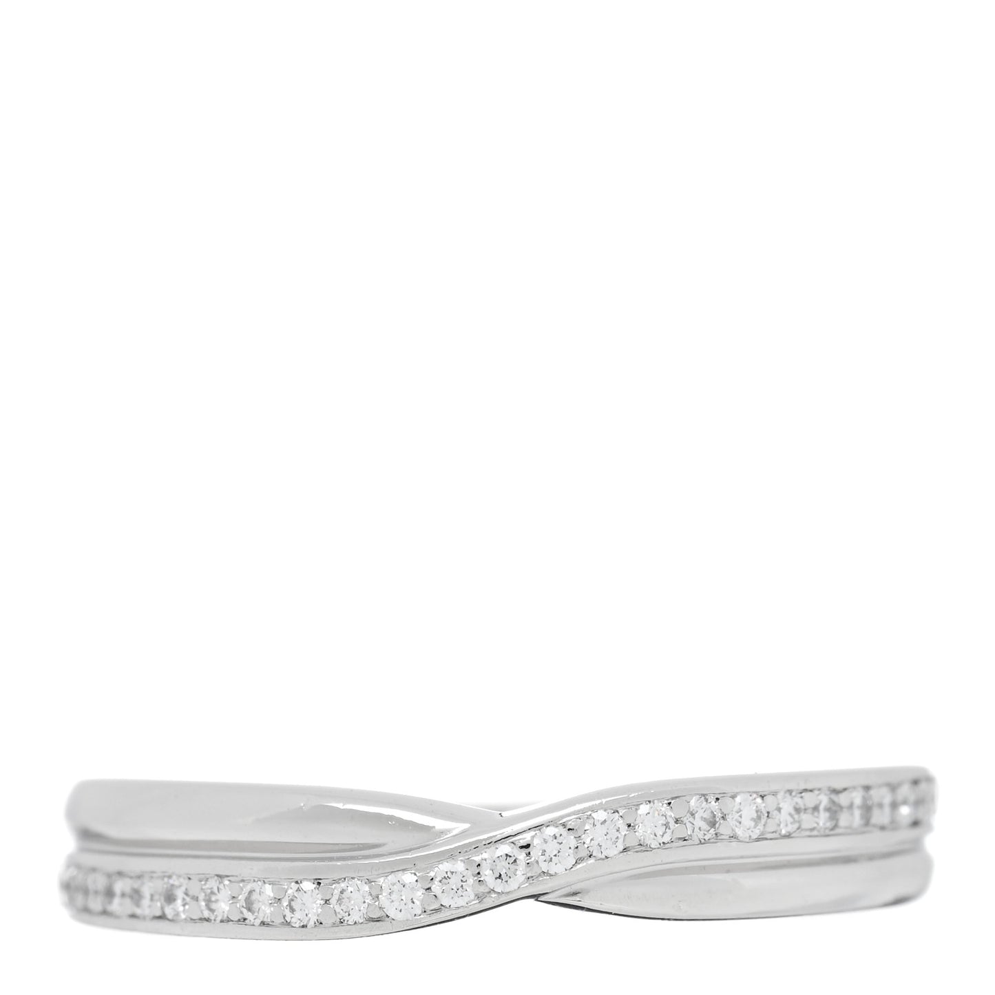 Platinum Diamond Tryst Single Row Pave Ring 49 5