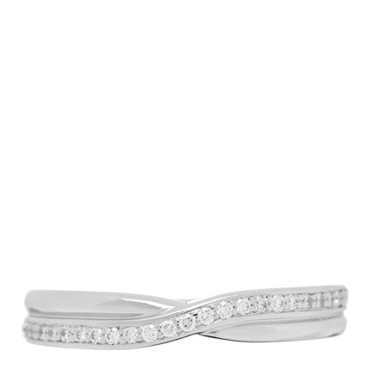 Harry Winston Platinum Diamond Tryst Single Row Pave Ring 49 5 1 of 5