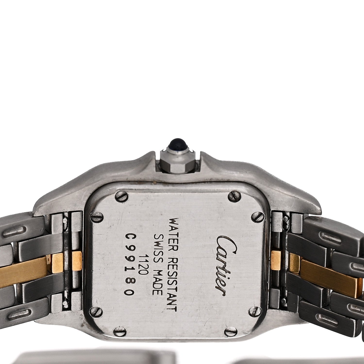 Cartier Stainless Steel 18K Yellow Gold 22mm Panthere Quartz Watch 4 of 4