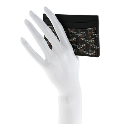 Goyard Goyardine Saint Sulpice Card Holder Black Black 2 of 8