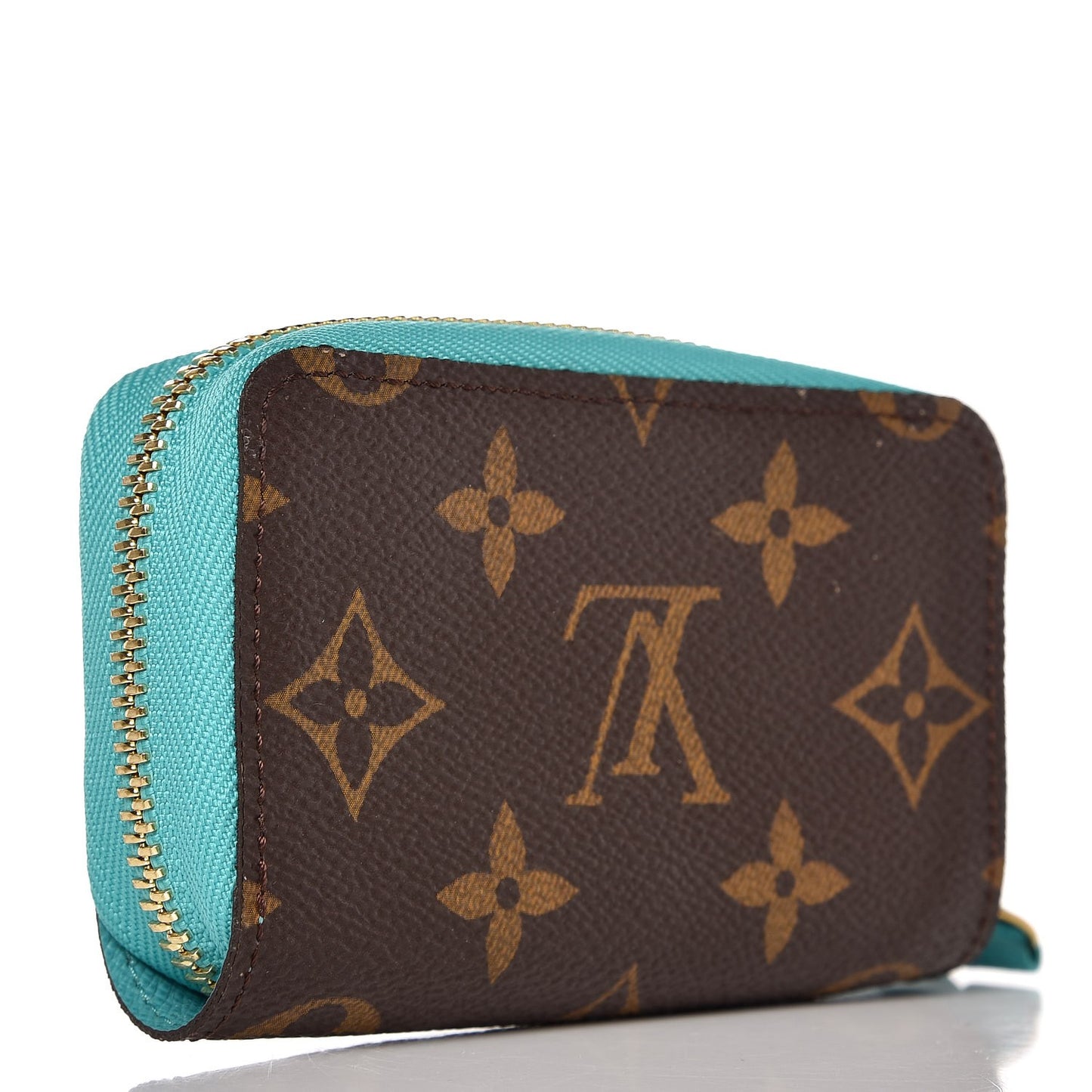 Monogram Zippy Multicartes Turquoise