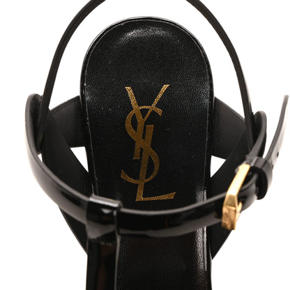 Saint Laurent Patent Tribute 75 Platform Sandals 38 Black 8 of 9