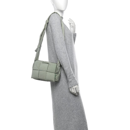 Bottega Veneta Nylon Intrecciato Padded Tech Candy Cassette Bag New Sauge 2 of 9