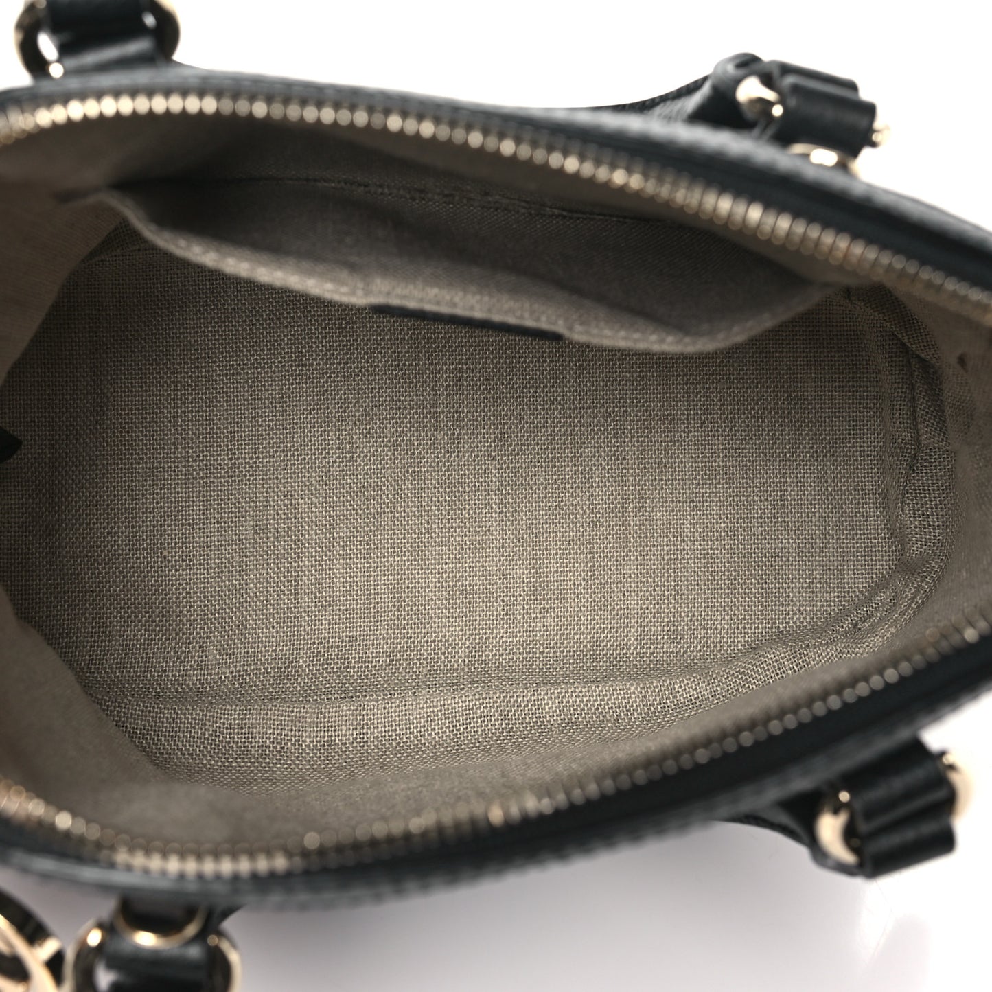 Dollar Calfskin Small GG Charm Dome Bag Black