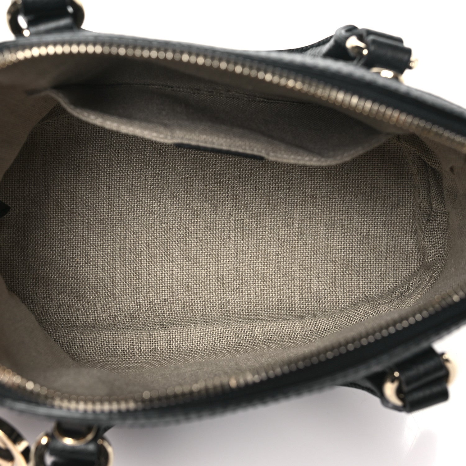 Gucci Dollar Calfskin Small GG Charm Dome Bag Black 5 of 11