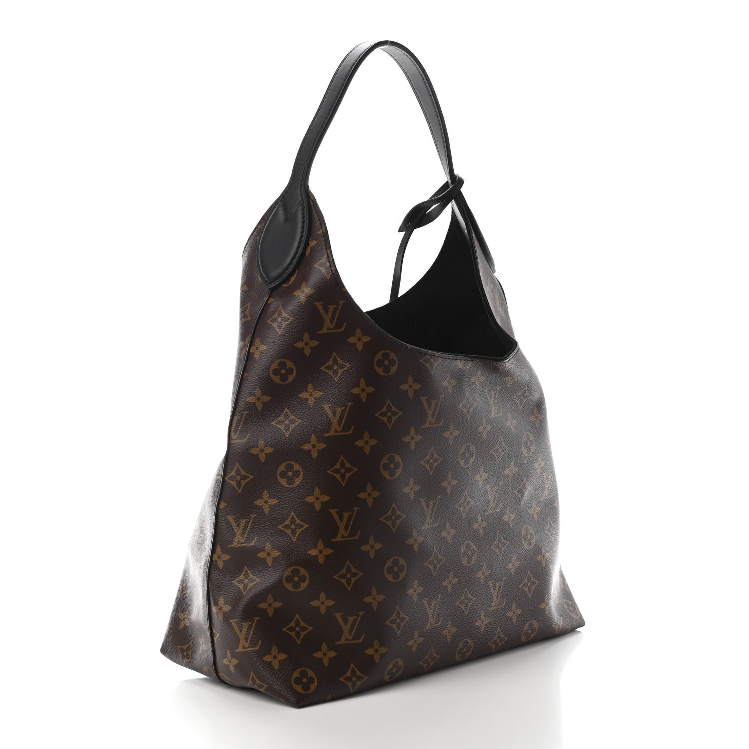 Louis Vuitton Monogram Flower Hobo Black 3 of 8
