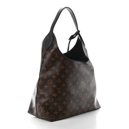 Louis Vuitton Monogram Flower Hobo Black 3 of 8