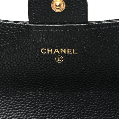 Chanel Caviar Quilted Long Flap Wallet Black 6 of 8
