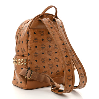 MCM Visetos Small Side Stud Stark Backpack Cognac 2 of 8
