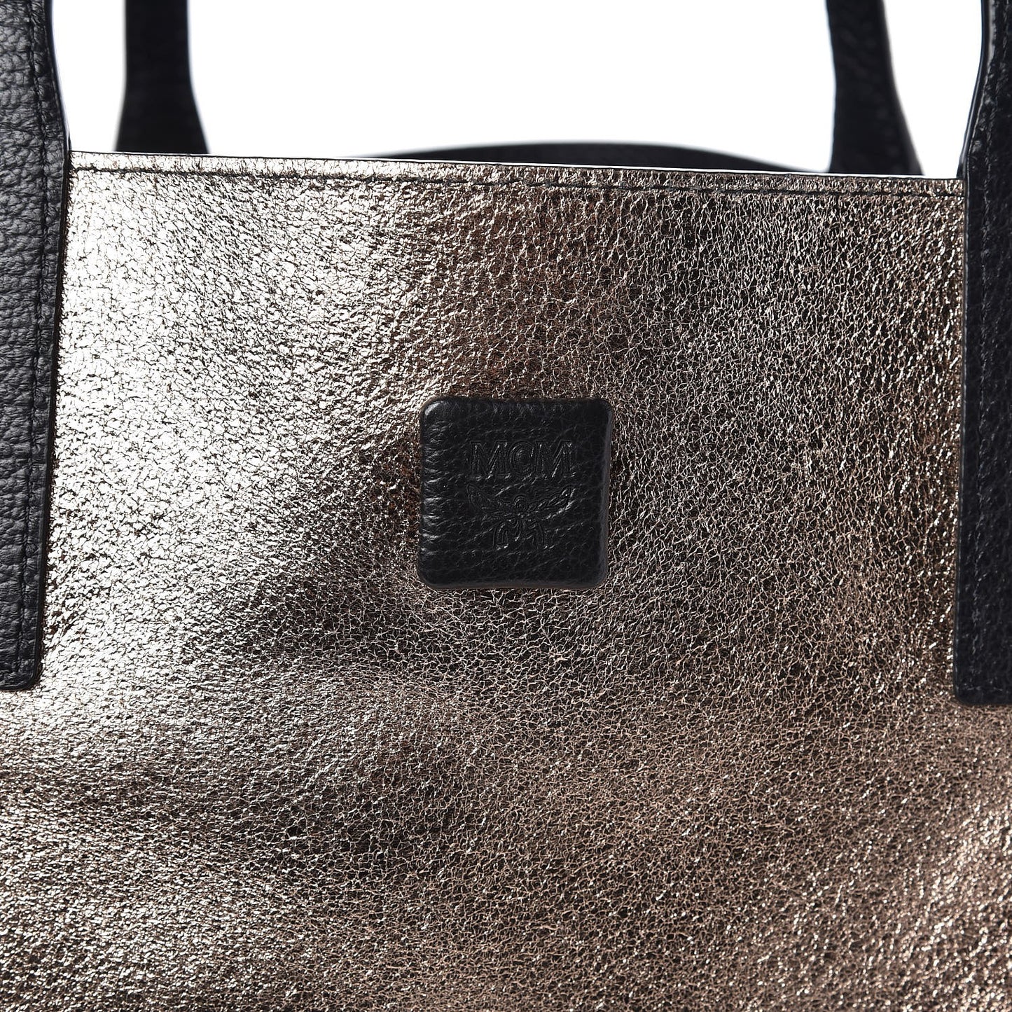 Grained Calfskin Large Reversible Wandel Tote Black