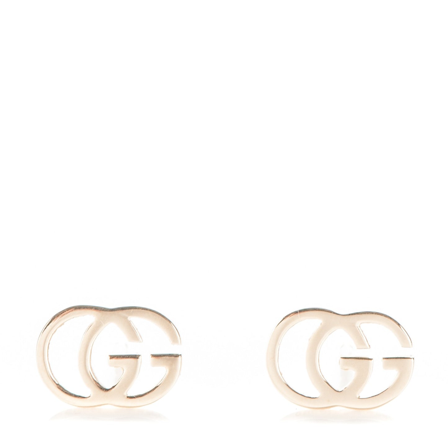 18K Yellow Gold GG Tissue Stud Earrings