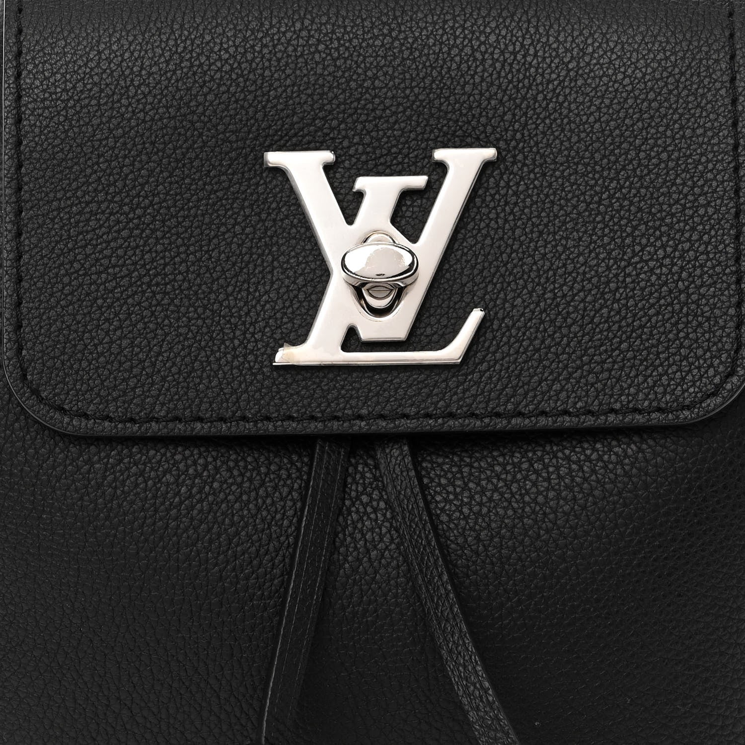Louis Vuitton Calfskin Lockme Mini Backpack Black 7 of 9