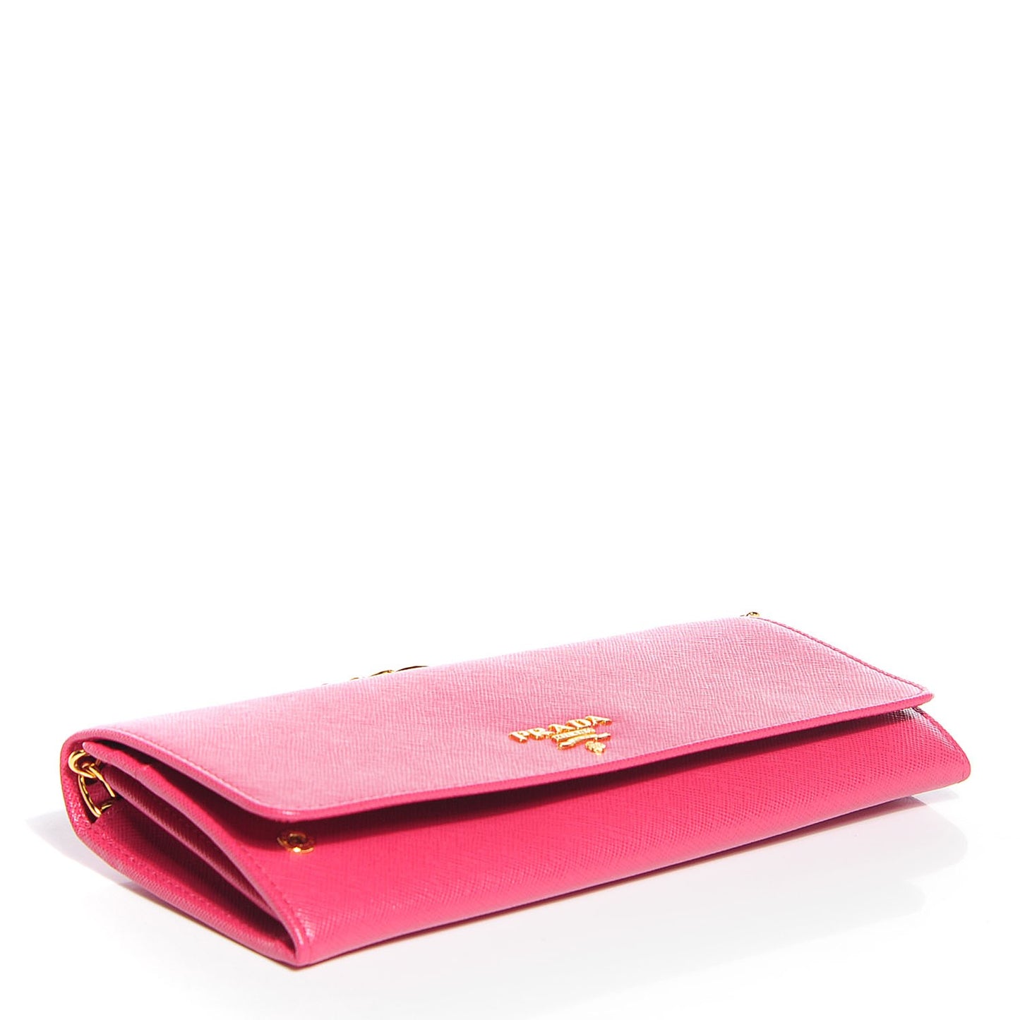 Saffiano Metal Oro Chain Wallet Peonia