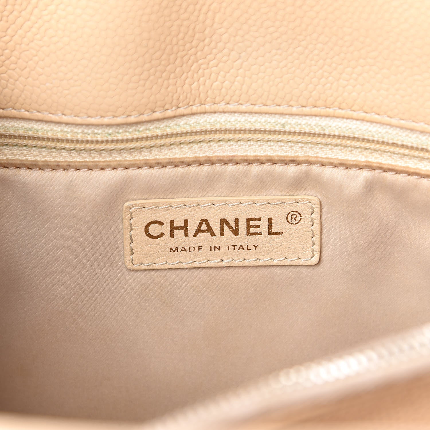 Chanel Caviar Quilted Grand Shopping Tote GST Beige Clair 6 of 12