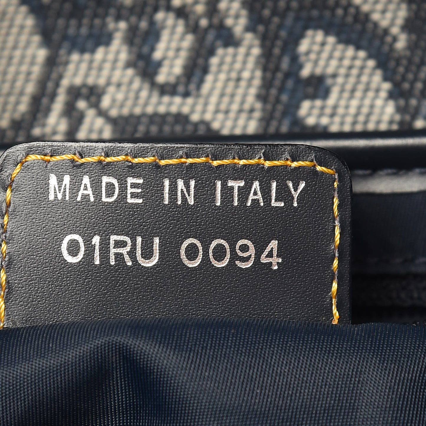 Monogram Saddle Bag Blue