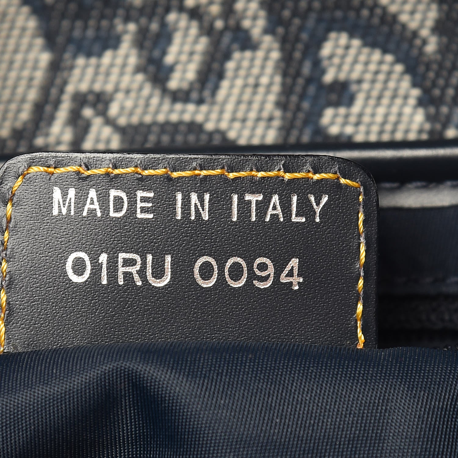 Christian Dior Monogram Saddle Bag Blue 7 of 9