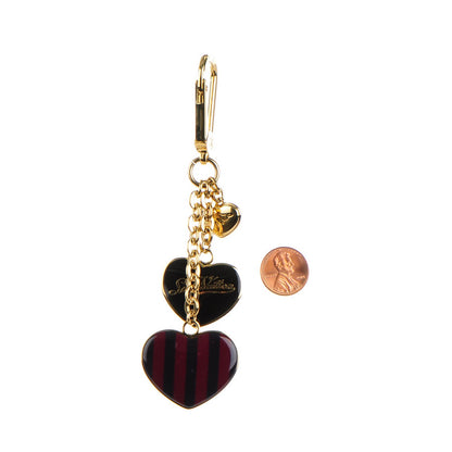 Louis Vuitton Rayures Coeur Bag Charm Key Holder Amarante 2 of 4