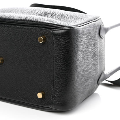 Hermes Taurillon Clemence Lindy 26 Black 8 of 8